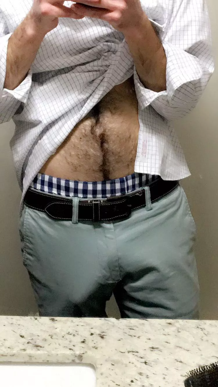 Not good at hiding it in the office