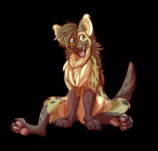 [OC] Check out this hyena design I did for a discord client!!