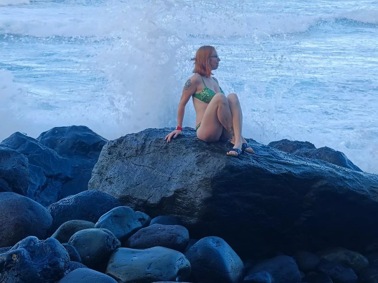 one second before disaster