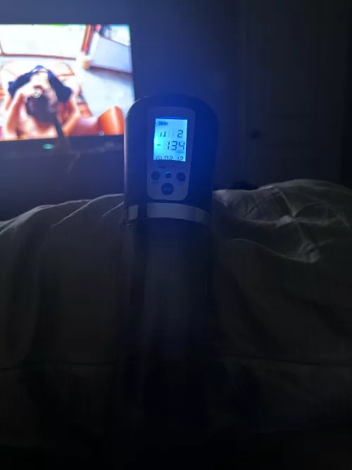 Prostate play and pumping at the same time can’t wait to see this cum shot