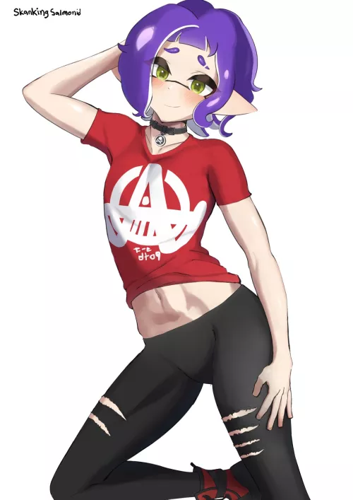 Purple Inkling Boy (skanking salmonid)