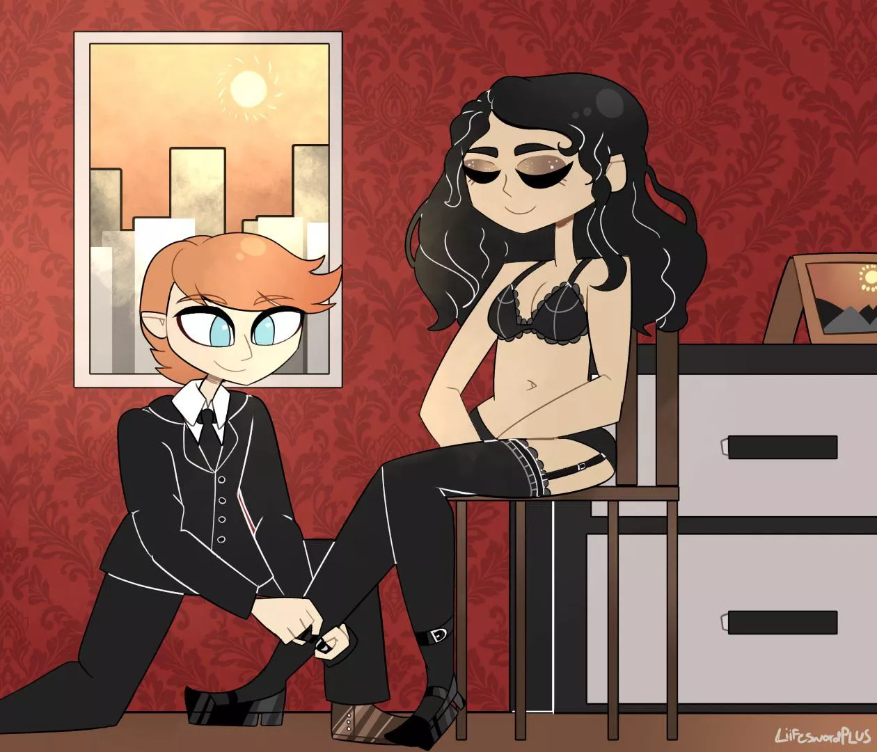 putting on a shoe [oc]