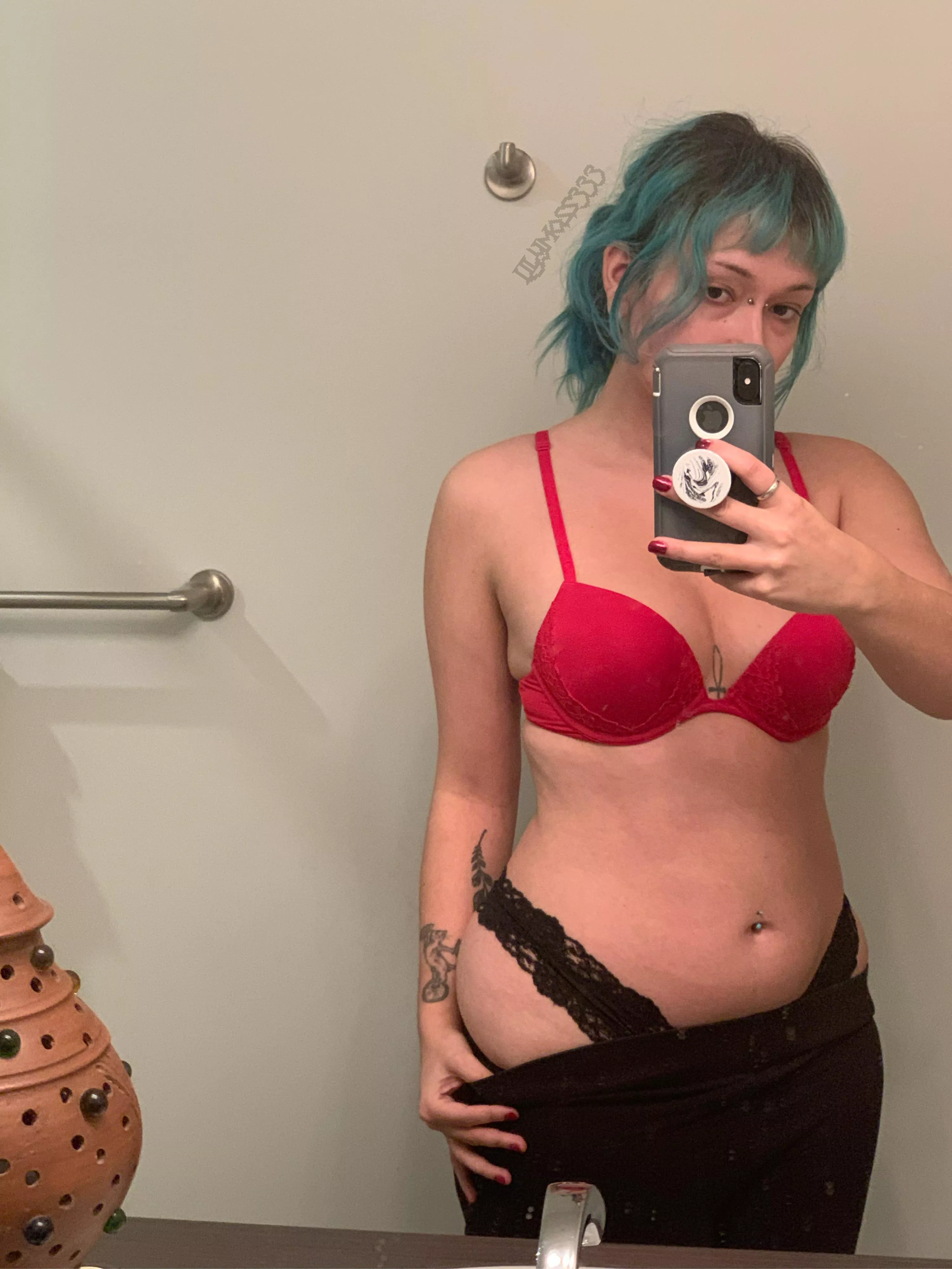 Red, black and green combo