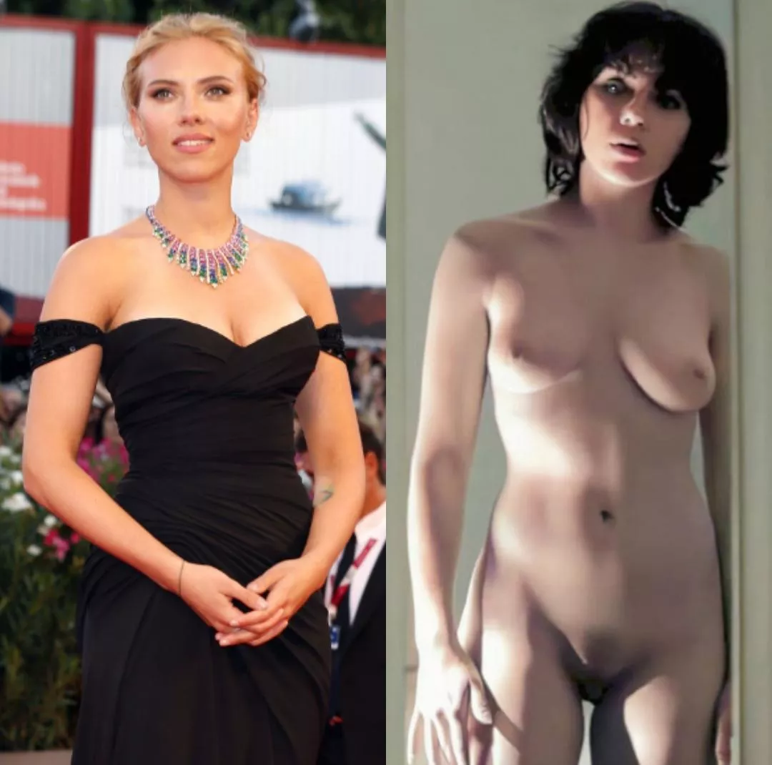Scarlett Johansson On Off (Nude Pic Brightened)