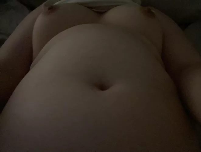 Squeeze my perky tits and lick my big belly button hole? 😛