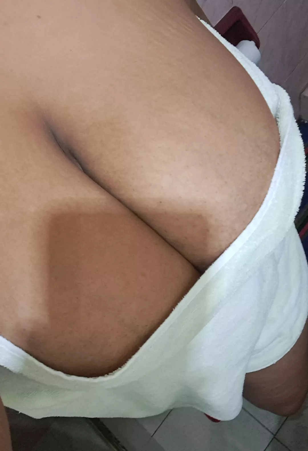 The upside view of my boobs