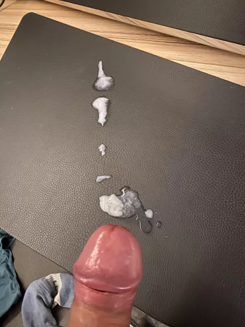 Thick cum from a thick cock