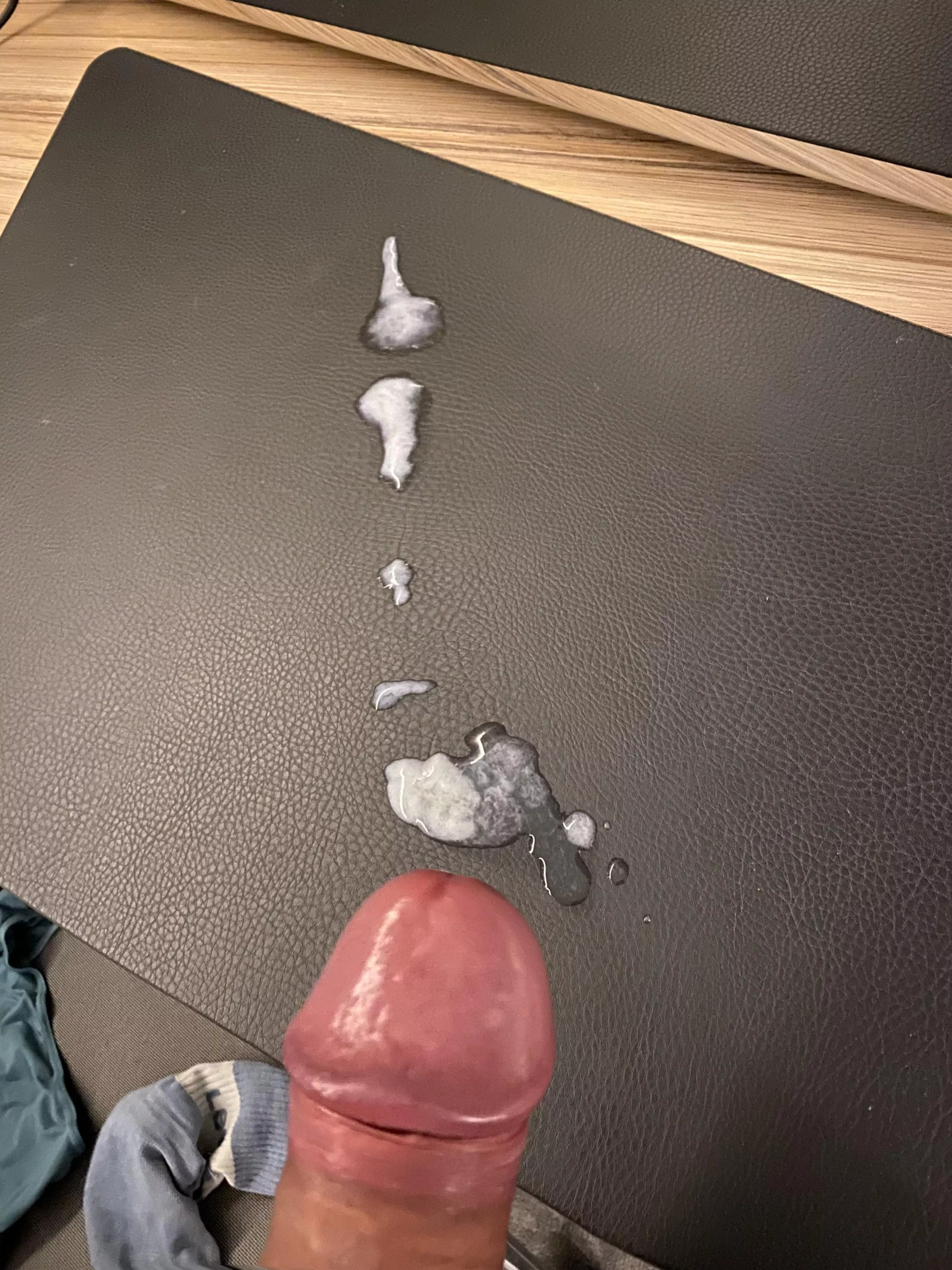 Thick cum from a thick cock