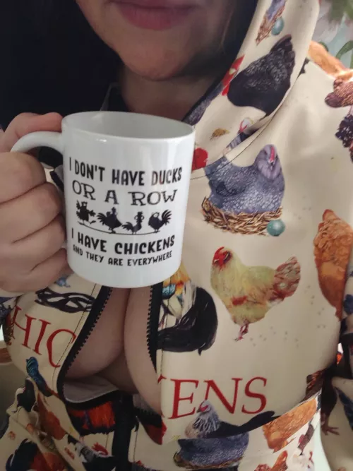 Time to feed the chickens 😎