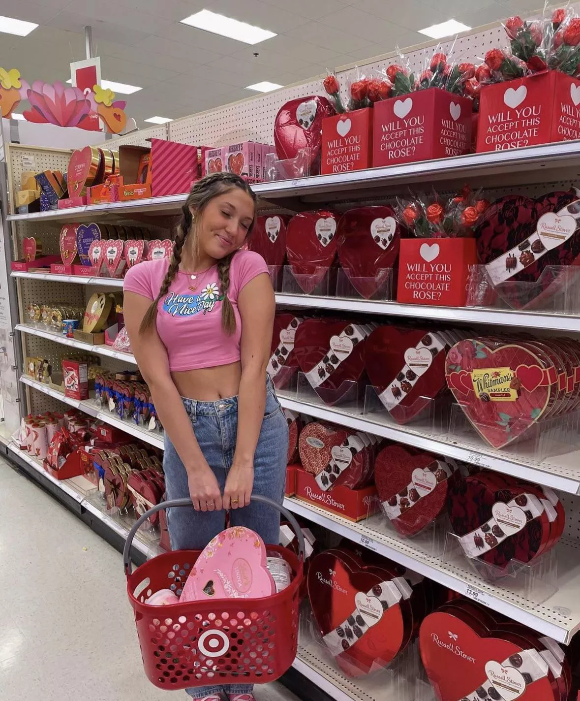 Valentine day shopping