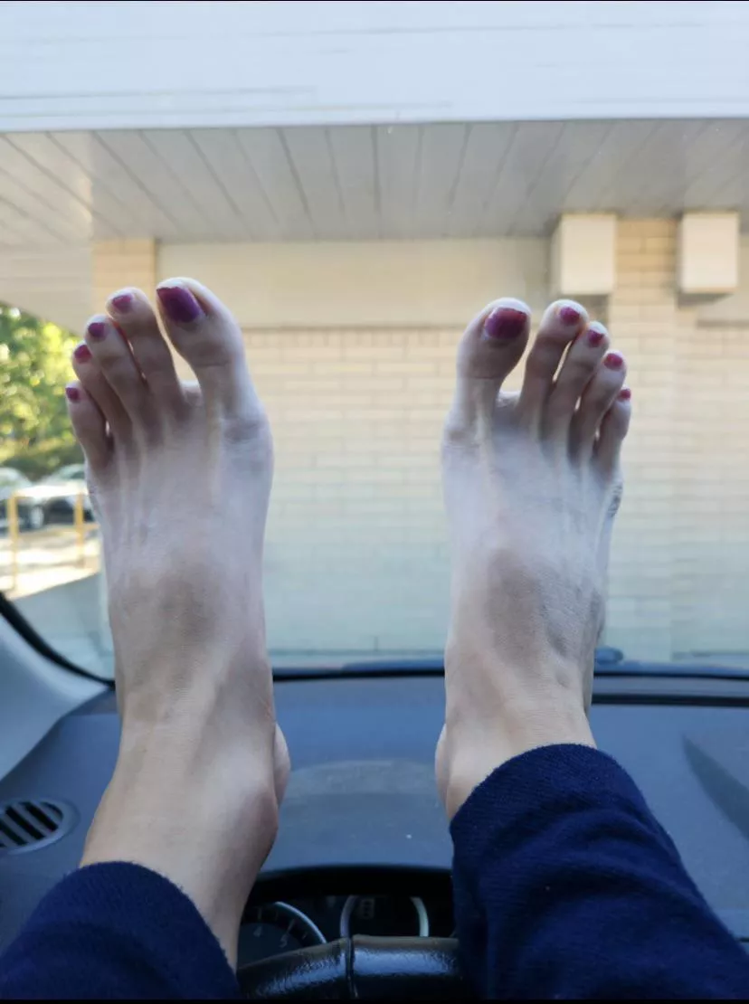 Waiting for my foot slave