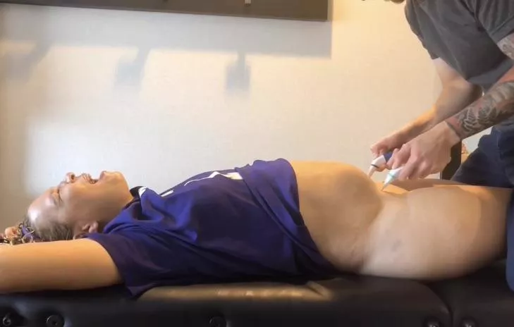 Which lucky lady wants to try to handle my double flosser technique?