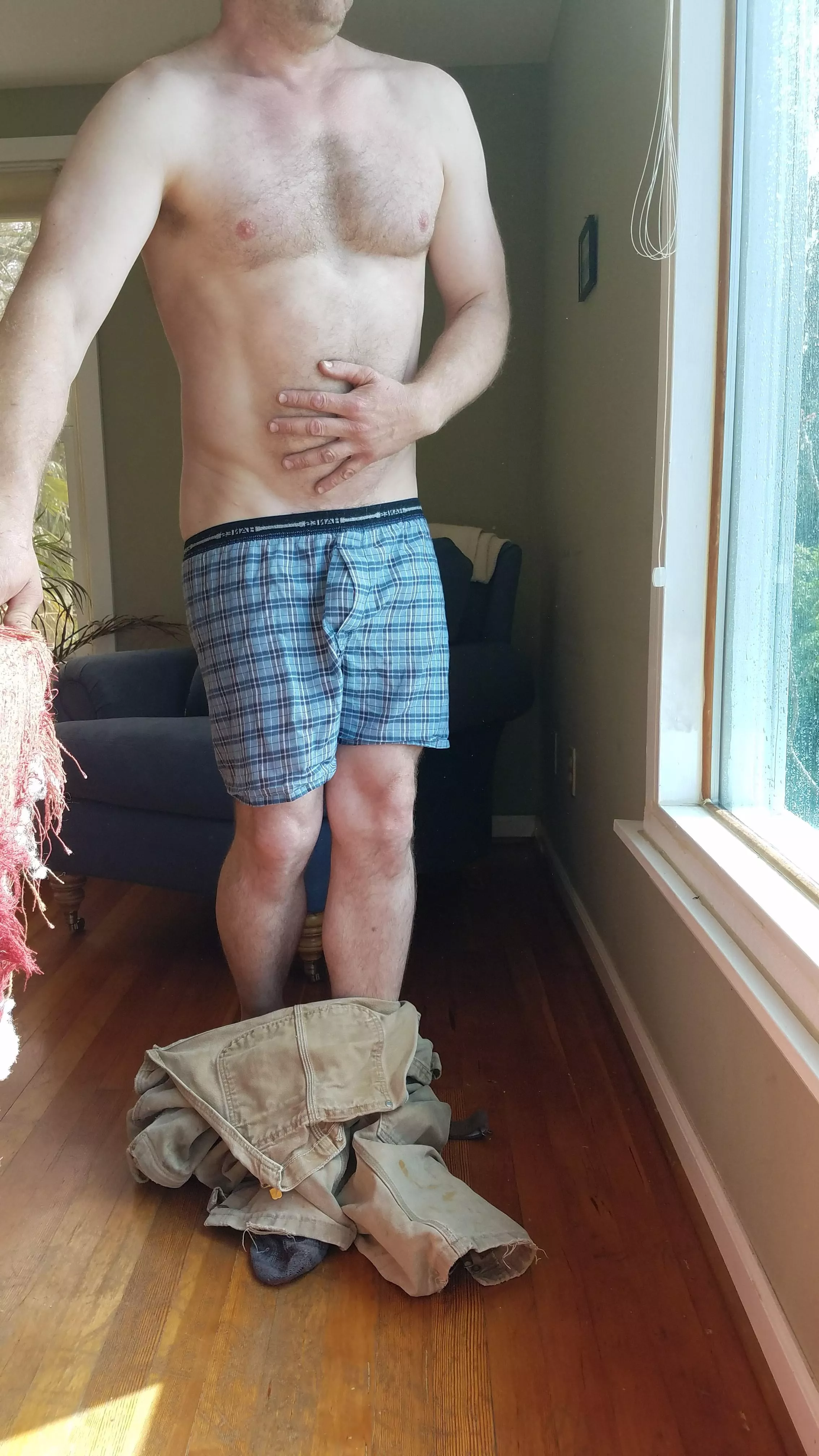 [48] My carhartts fell off