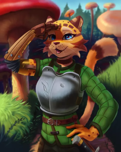 Adventure in the mushroom forest 🍄🌲 ~ Art by me 🍪(@ArtsGalinn on Twitter)