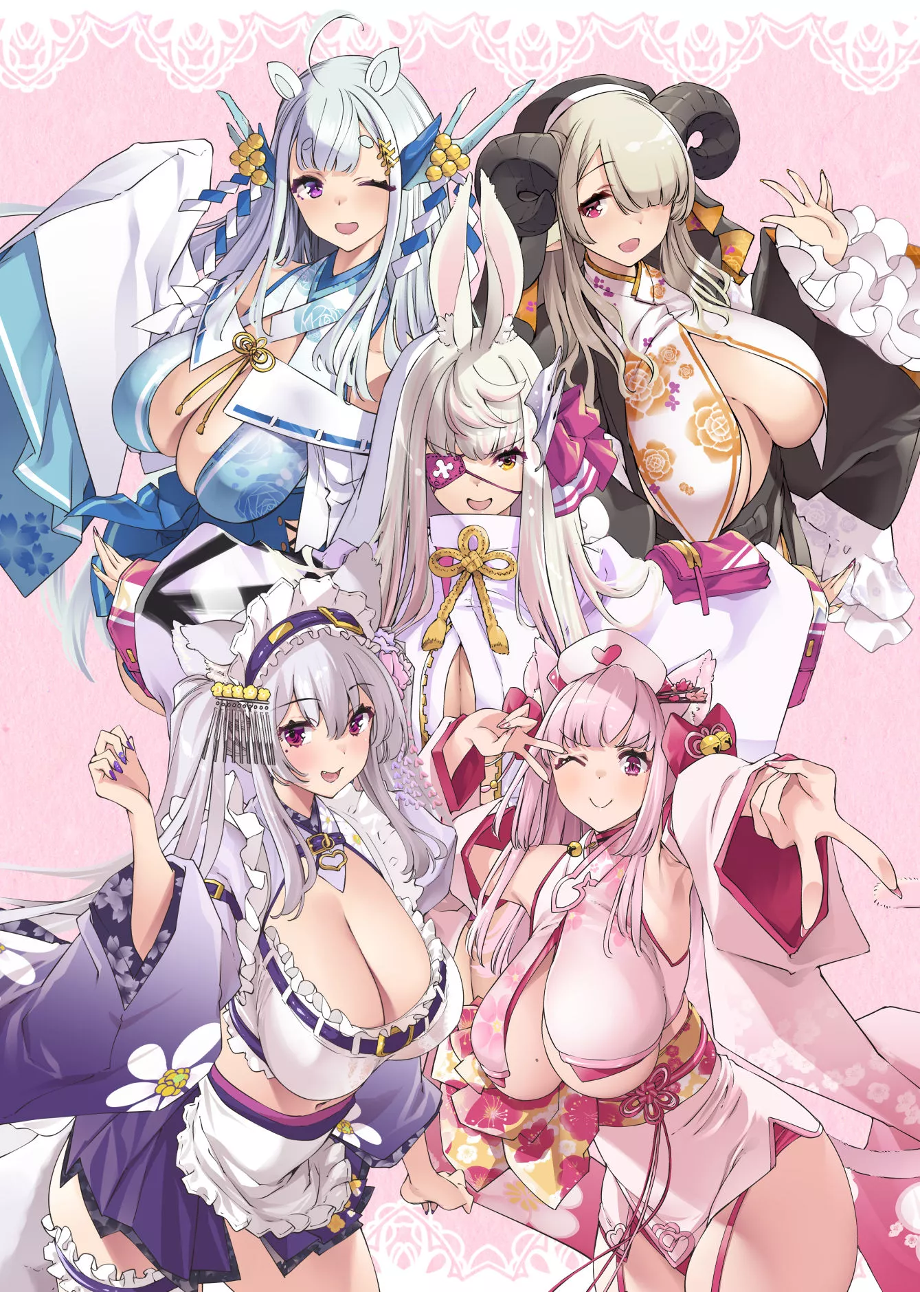Big Breasted Vtuber Group by Thomasz