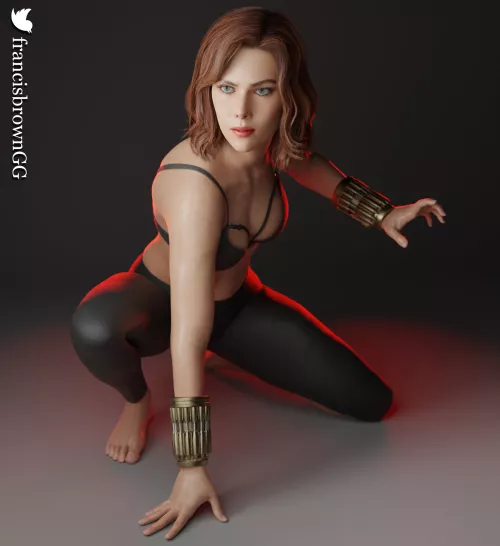 Black Widow Superhero Pose (FrancisBrowngg) [Marvel]