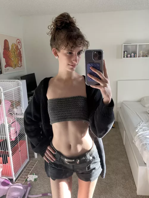 Crop top or pajamas. no in between