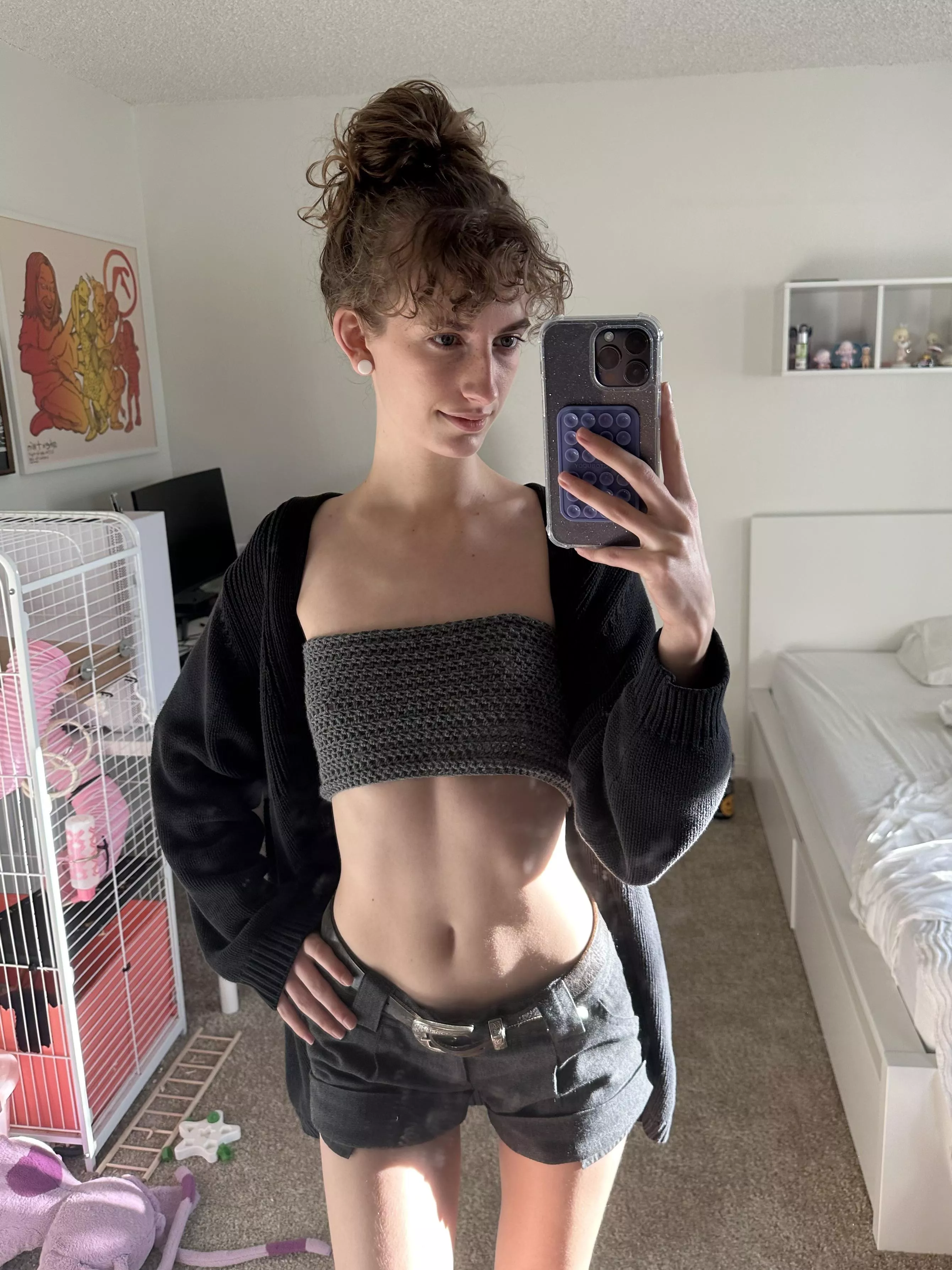 Crop top or pajamas. no in between