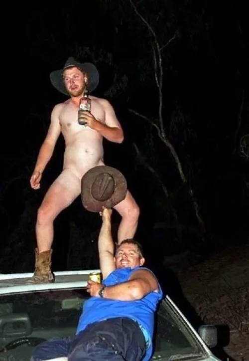 Drunk outside at night