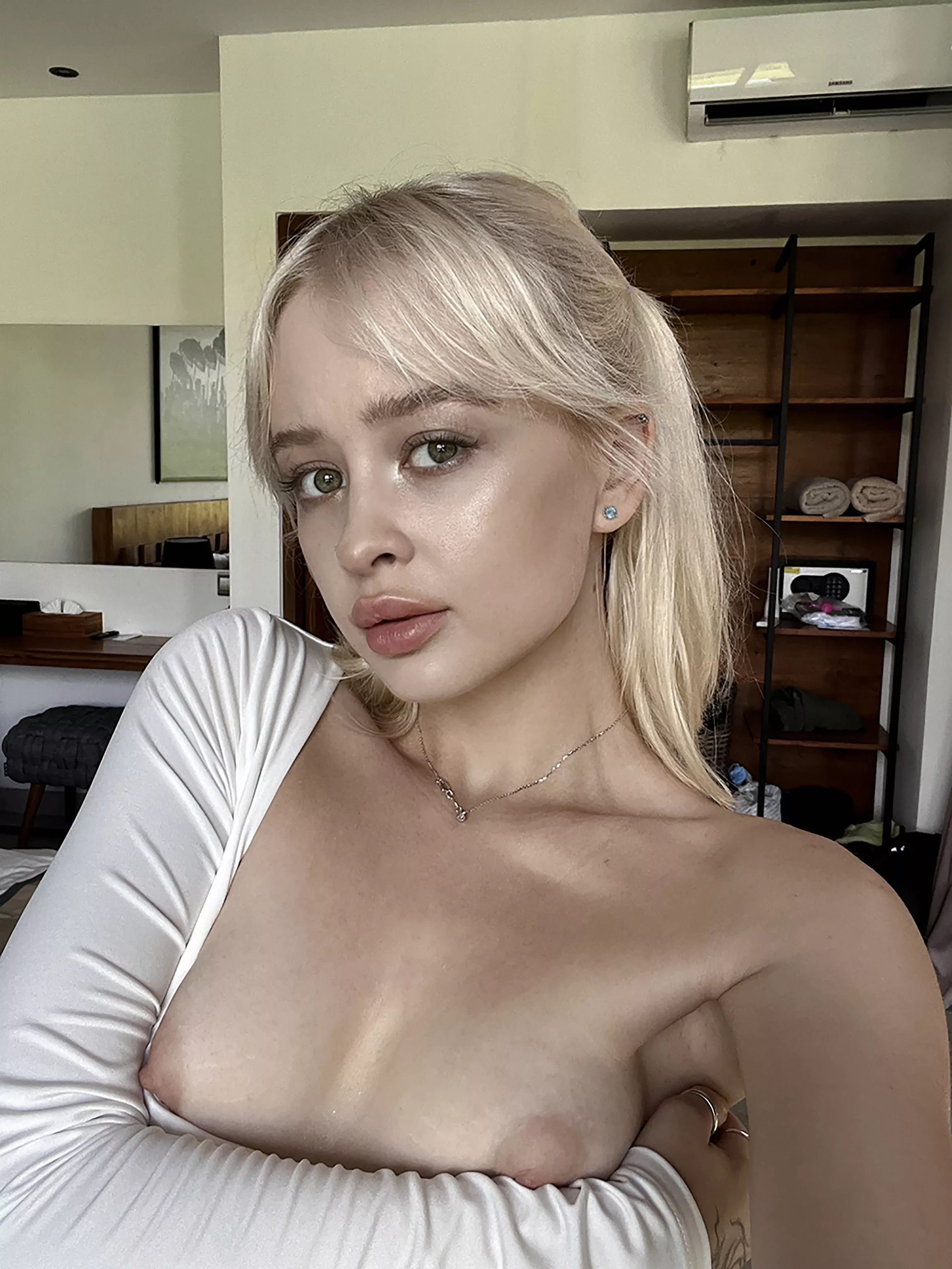 Even such little ones bring to ecstasy with their pink nipples