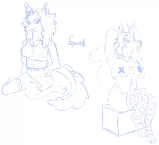 First time drawing furry art!