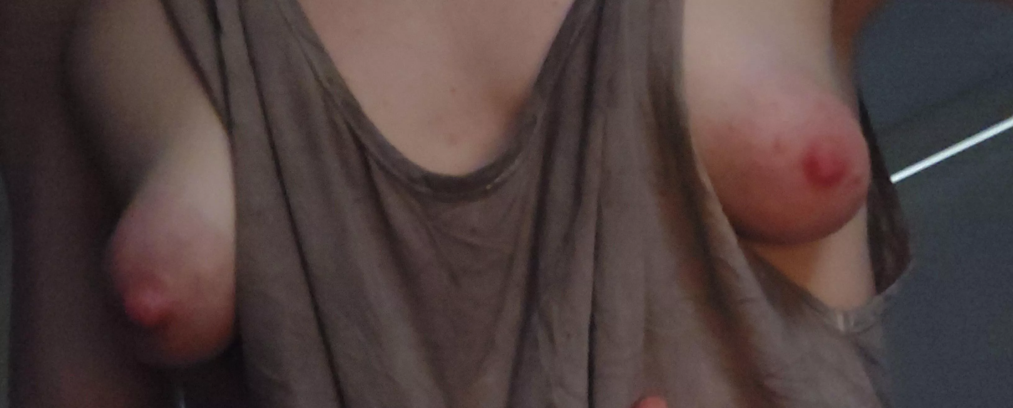 Good afternoon from me and my big puffy nips :) hehe