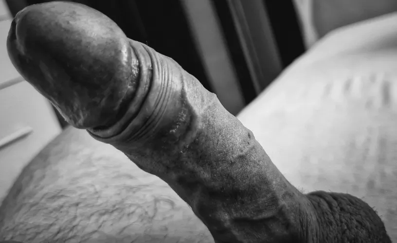 Hubby's cock before I fucked him hard