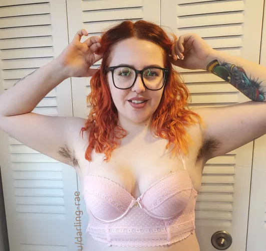 i definitely feel even prettier after growing out my armpit hair!