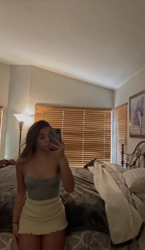 I think you’ll like what’s under my skirt