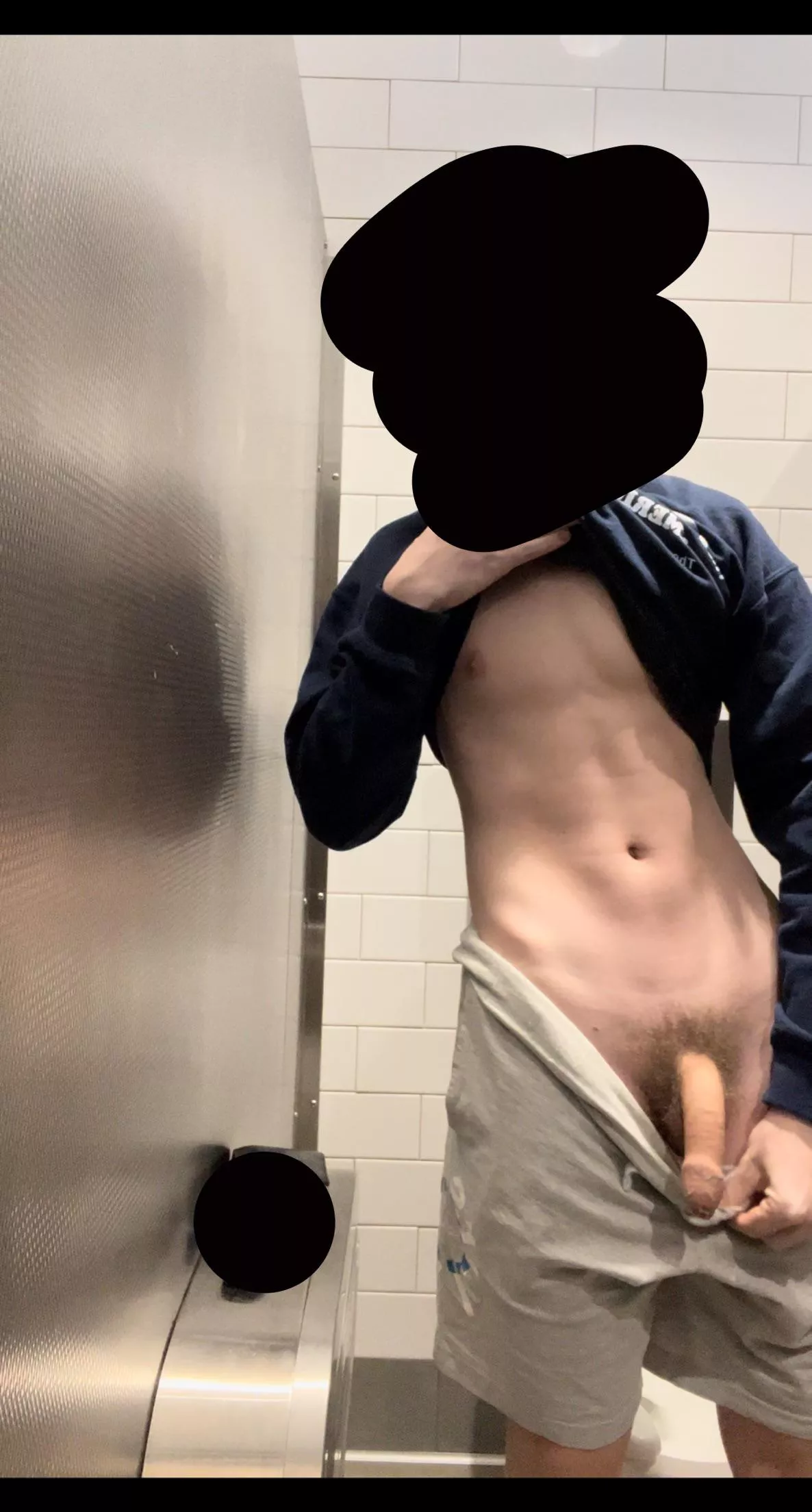 I whipped out my softie in the public bathroom