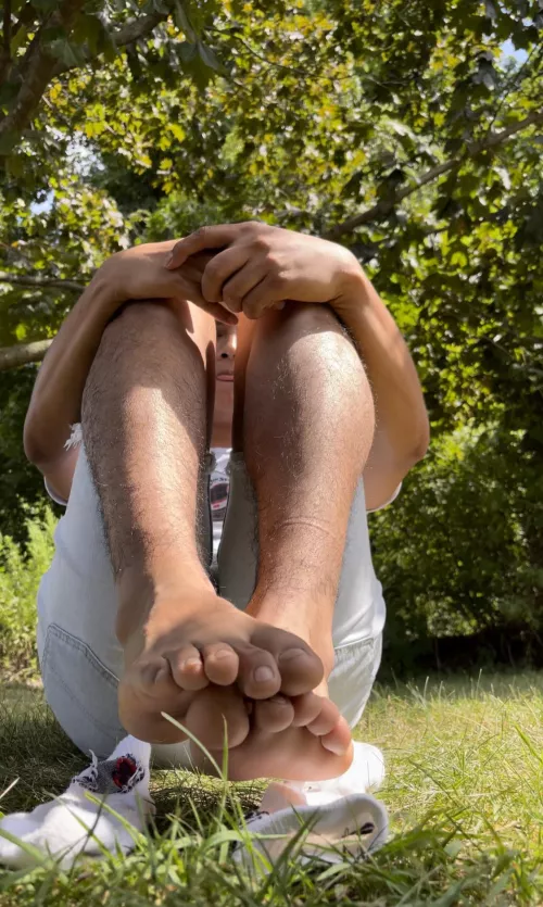 It’s your mouth ready for my toes