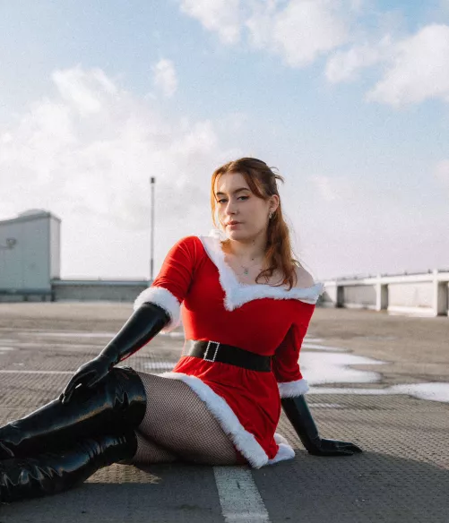 Latex and sexy Santa