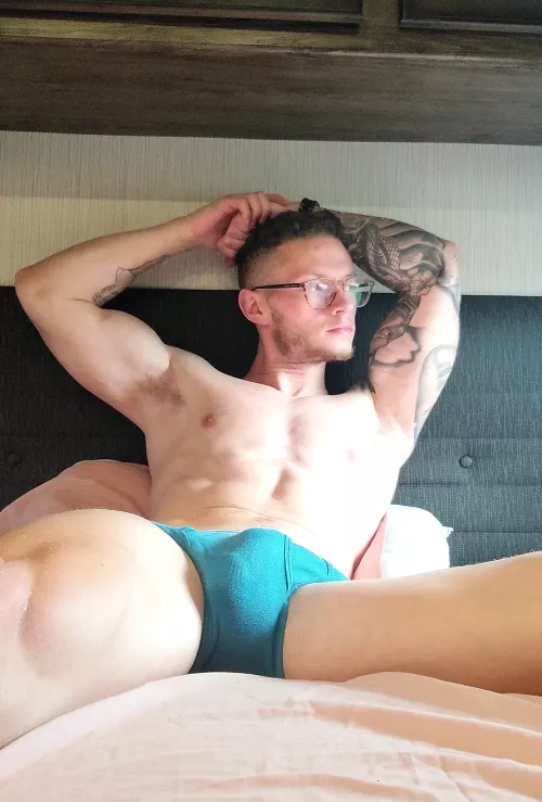 lounging in my blue ck