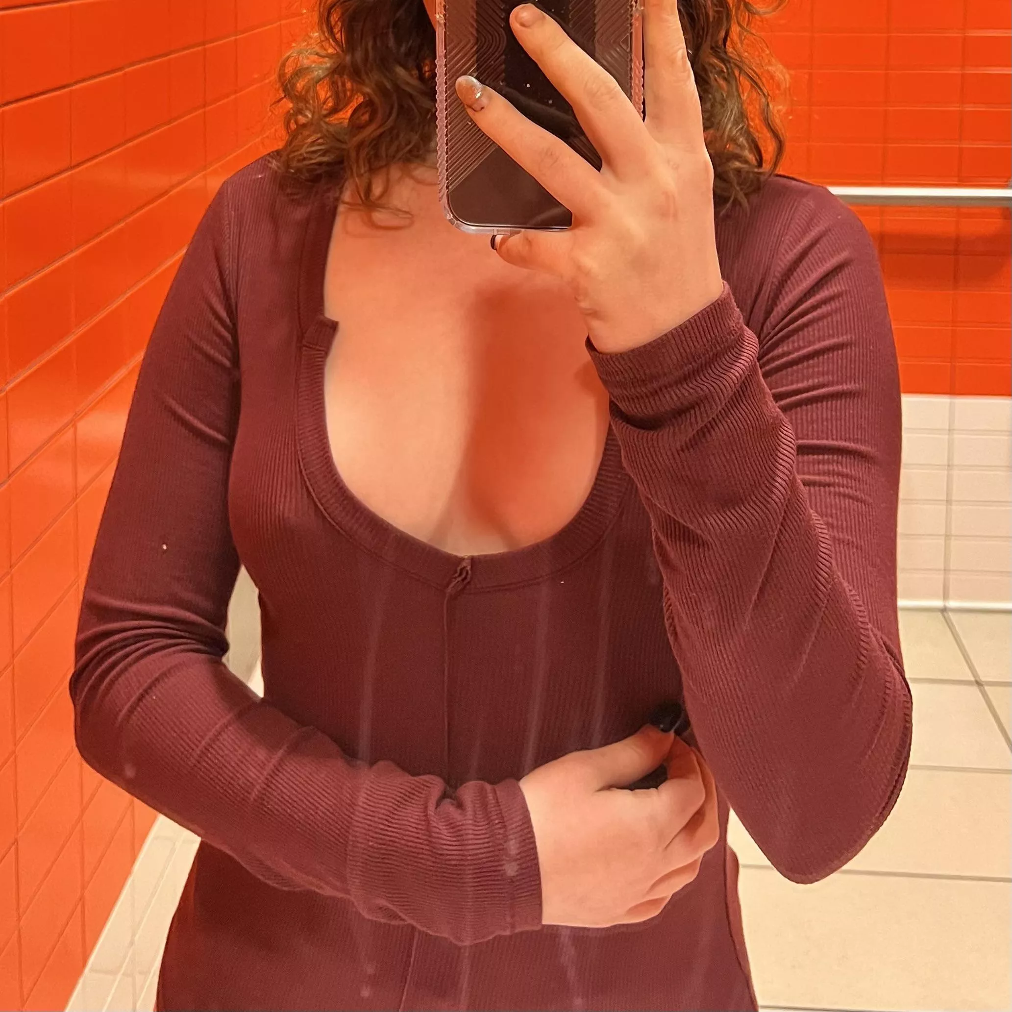 More at the movies :) I love not wearing a bra. 19f