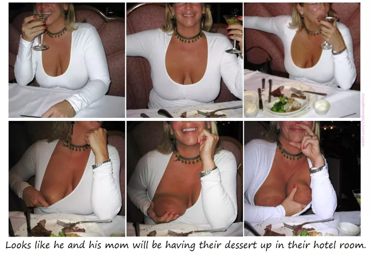 [M/S] Now that's a mother-son date night.