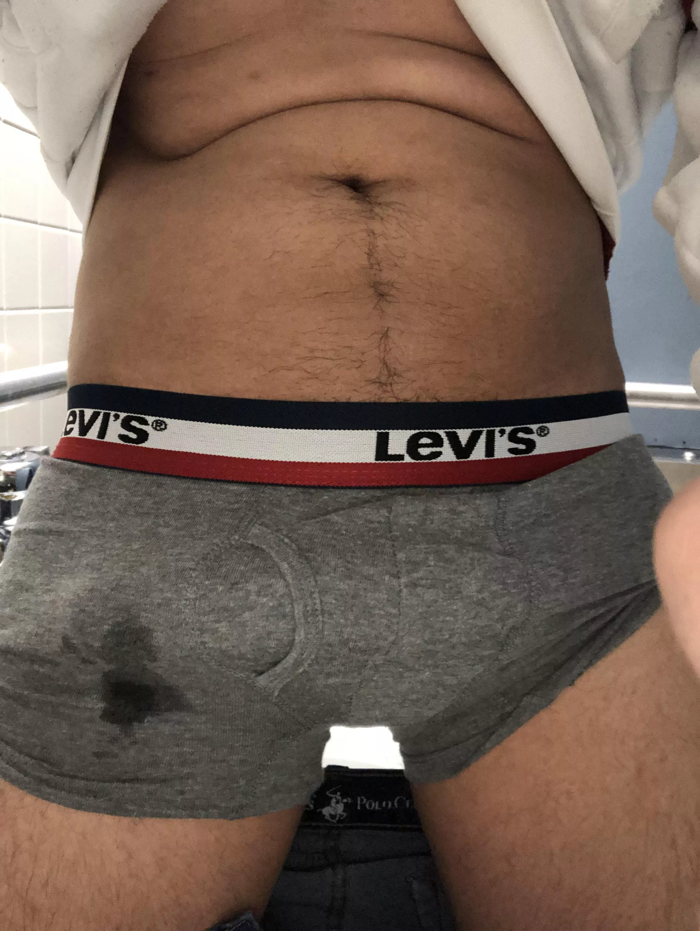 My trousers are a bit wet