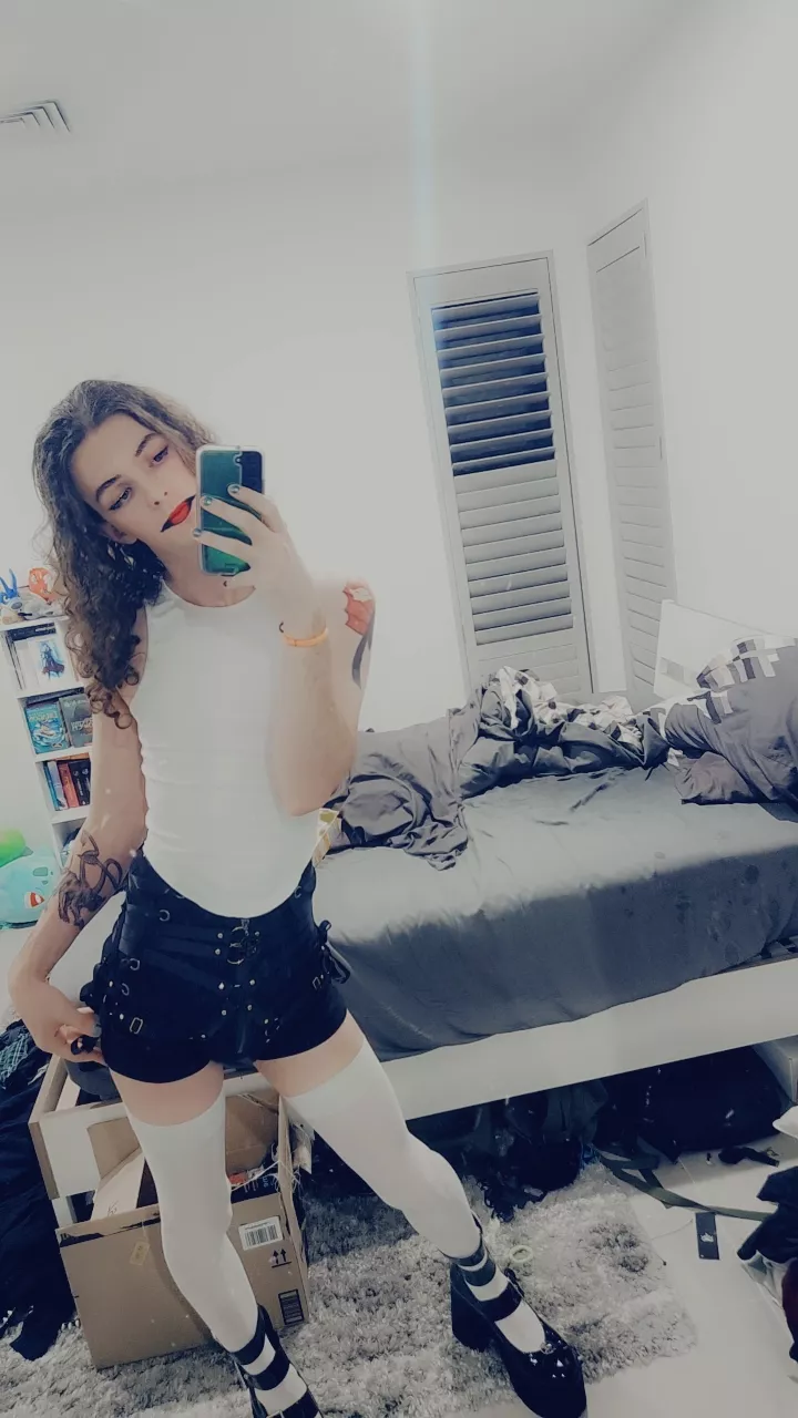 New tattoo and my favourite boots. Can you guess what my tat is?