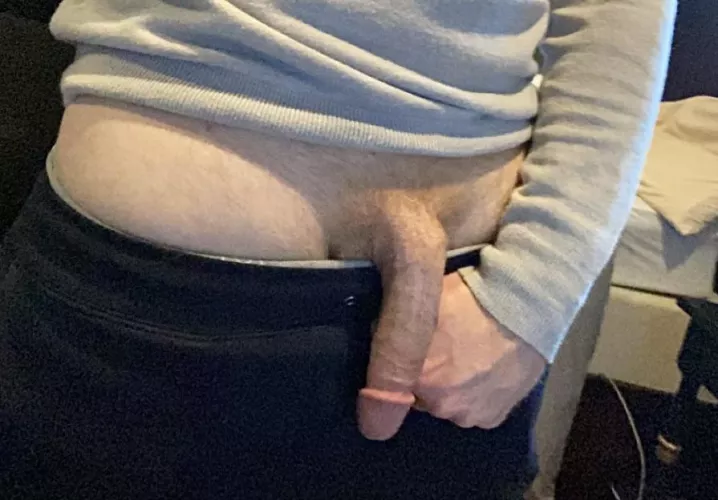 Pulling out of soft cock