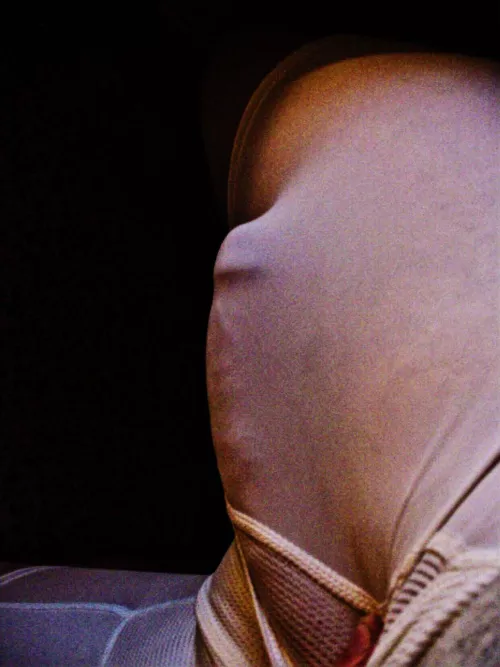 Stretched the fabric