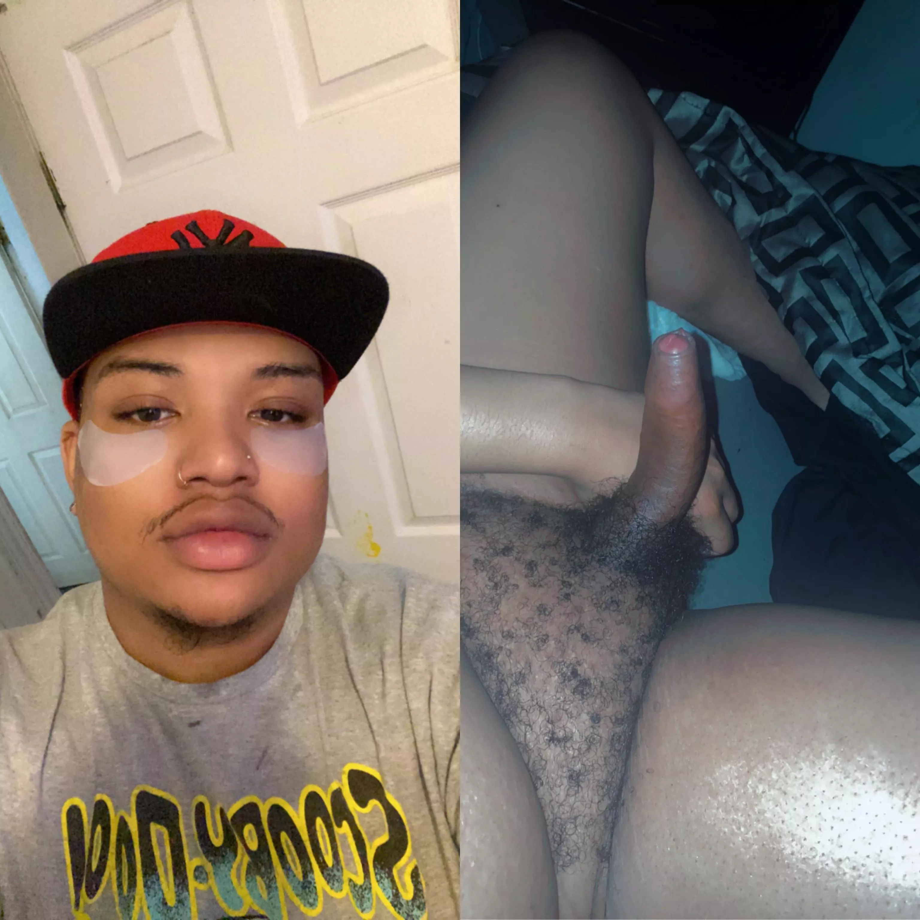 The face / the cock. Which one you sitting on first?