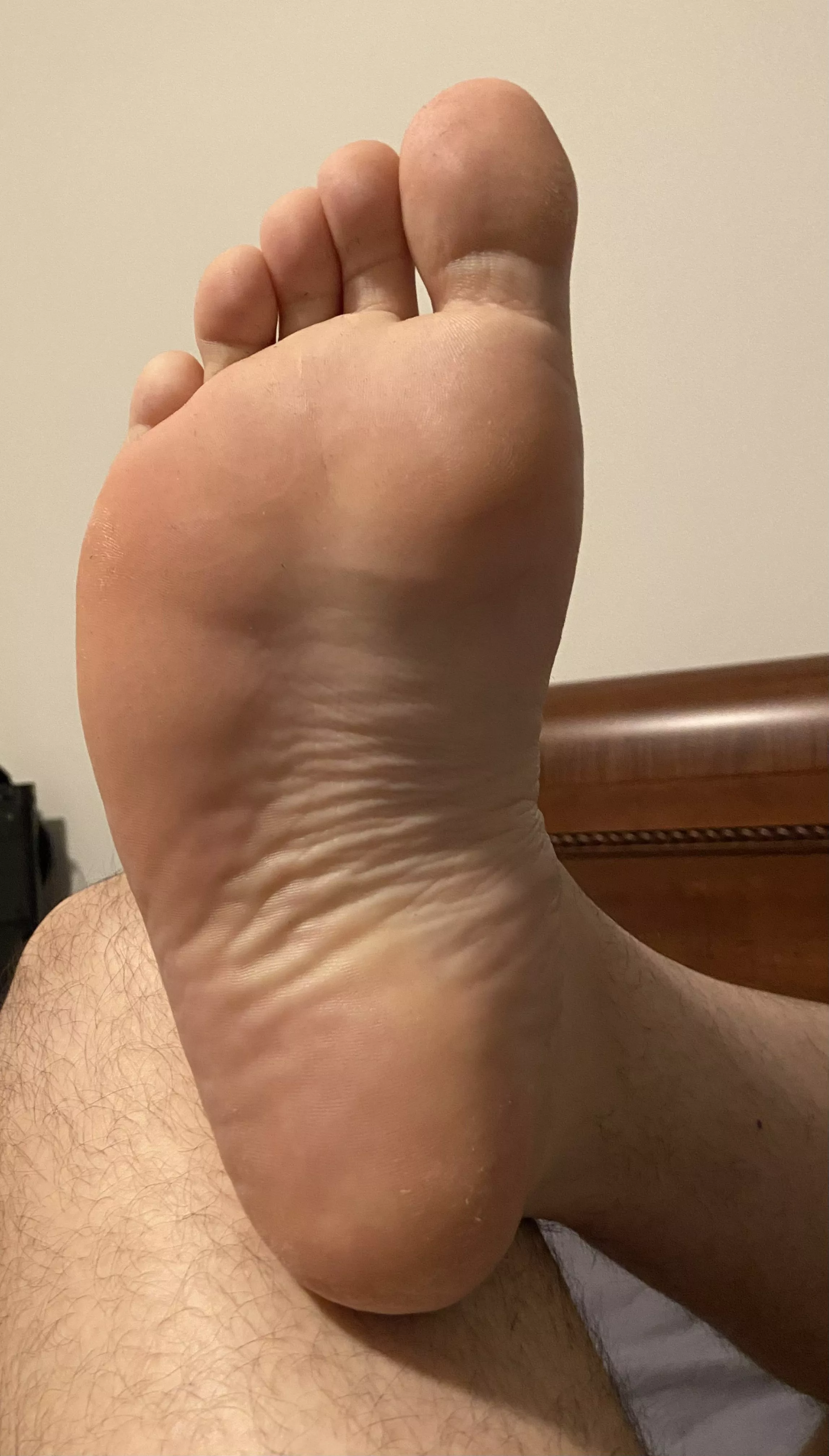 thoughts on my size 14 feet smooshing your face?