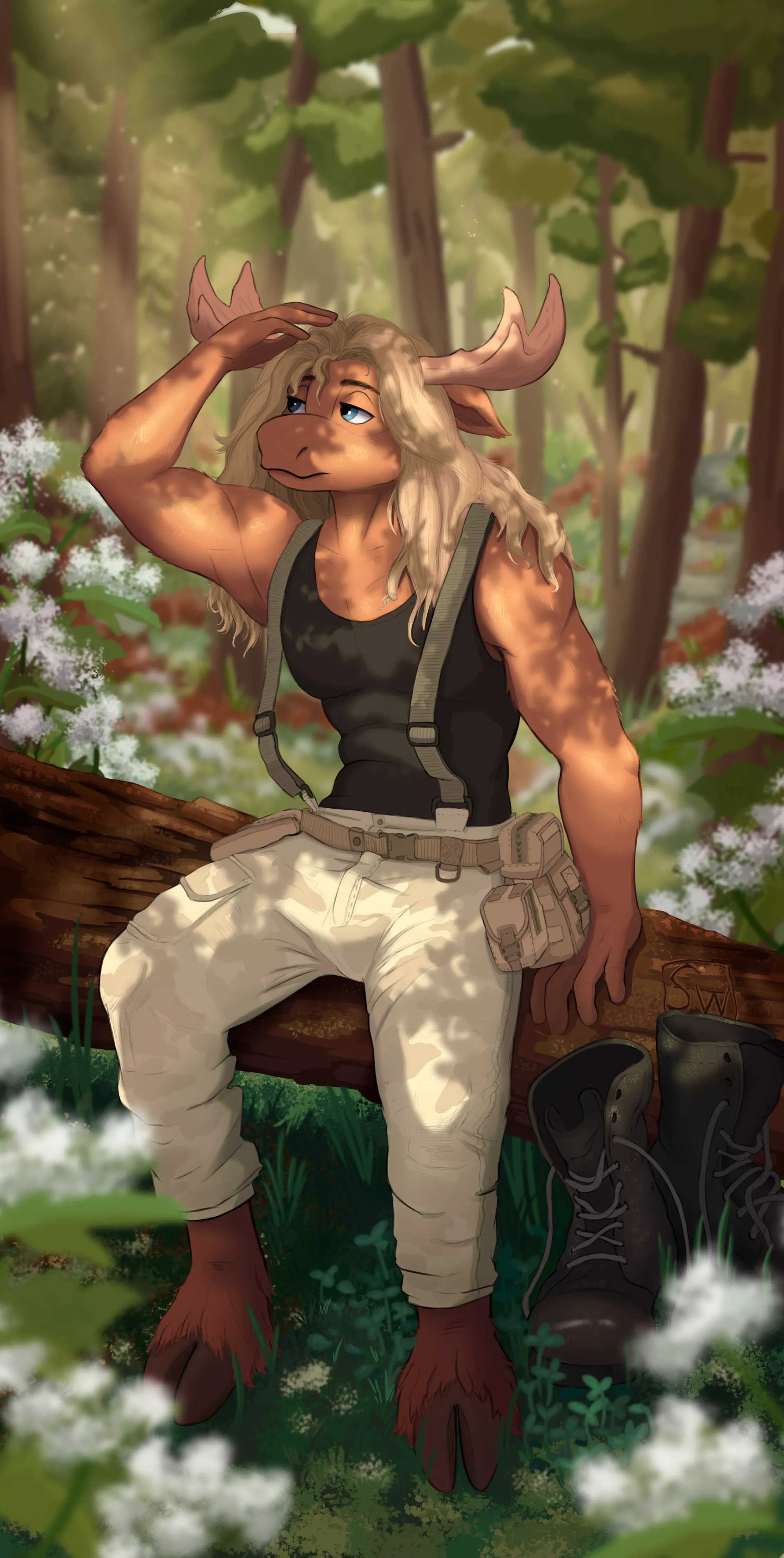 Tired traveler 🌲 for u/Javel-levaj (Art by me)