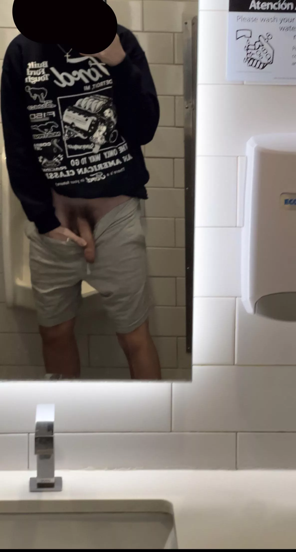 Waiting for someone to walk in on me