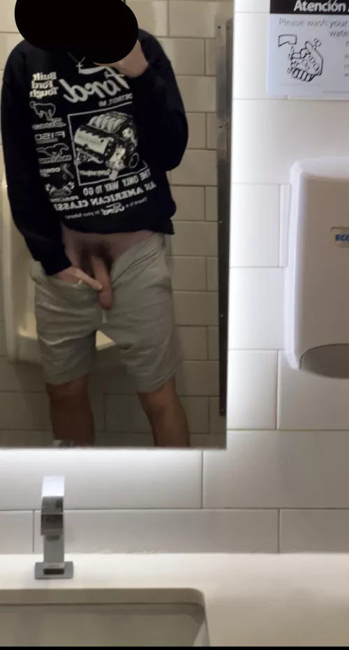 Waiting for someone to walk in on me