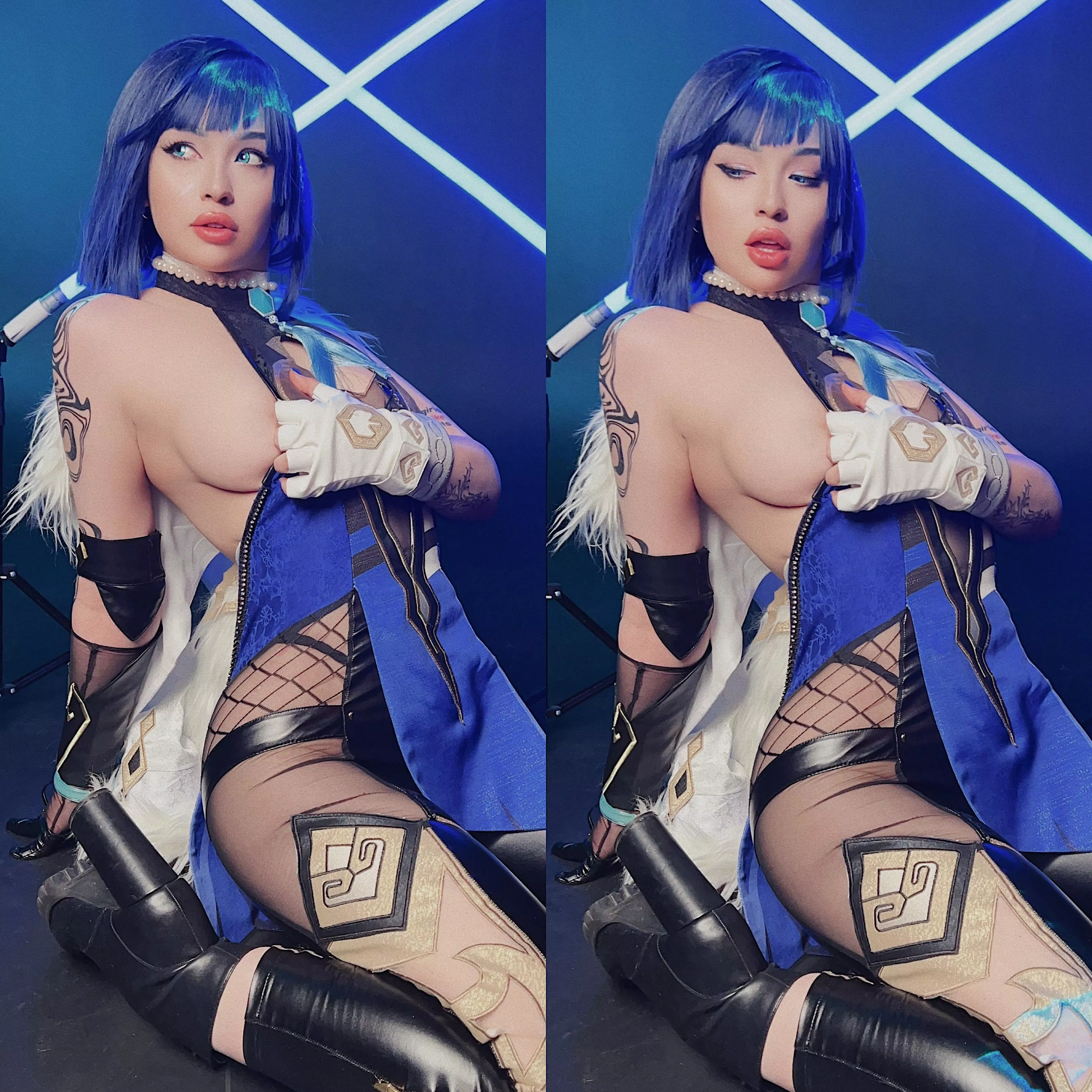 Yelan cosplay by @_sooyoungg