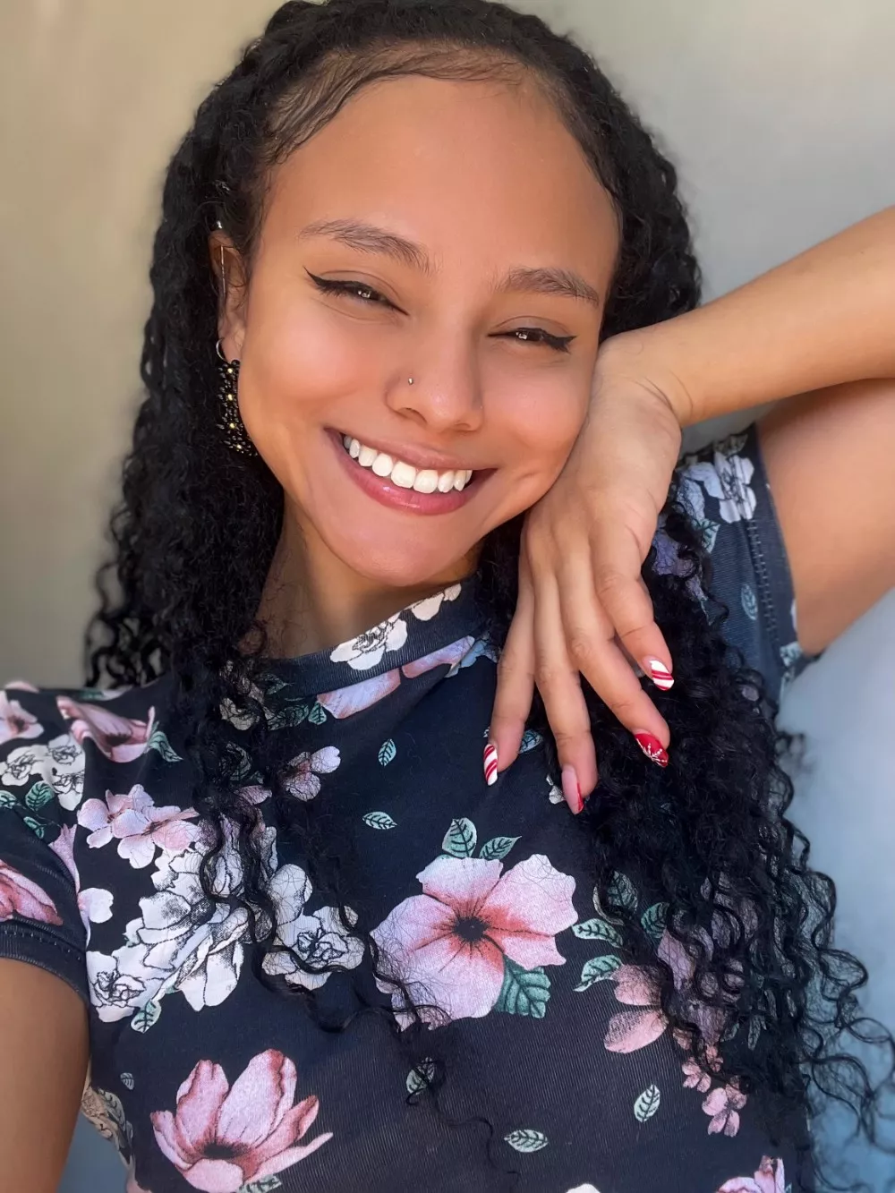 Blooming in my flowery dress