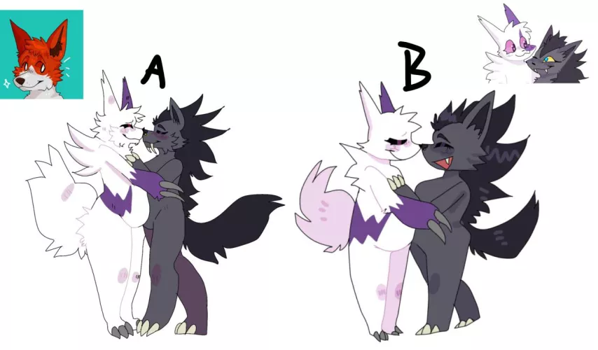 can't decide which style i like more (art by me)
