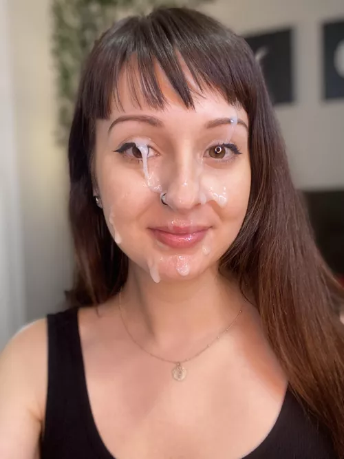 Cum covered cutie
