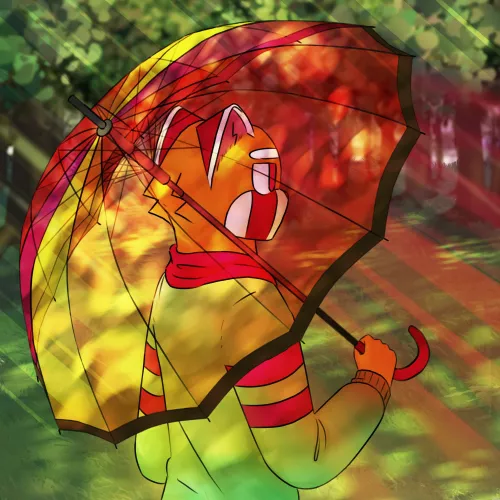 Currently having an interest in umbrellas