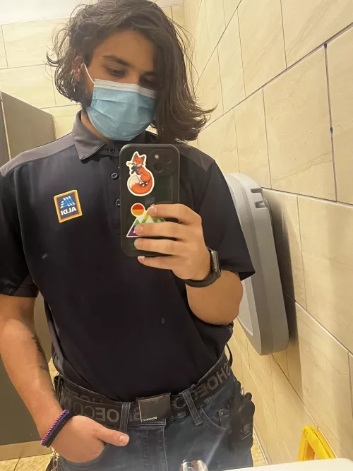 Do I look cute in my work uniform?